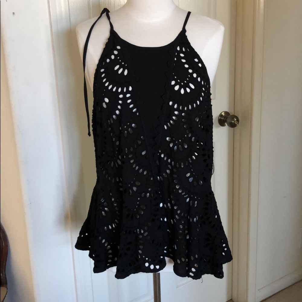 Free People Eyelit Tank